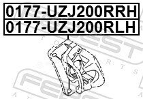 Febest 0177-UZJ200RLH