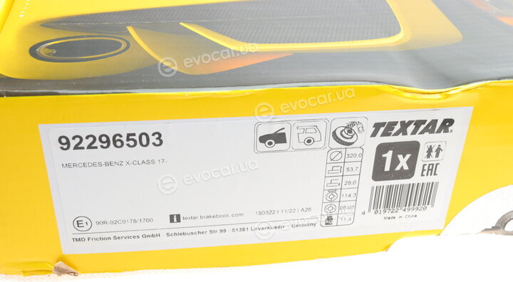Textar 92296503