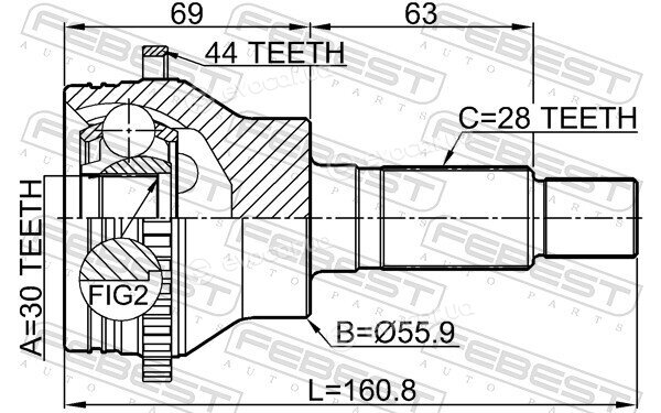 Febest 0510-CX7A44R