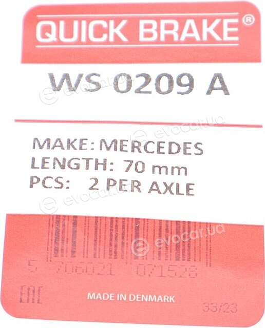 Kawe / Quick Brake WS 0209 A