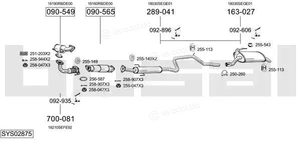 Bosal SYS02875