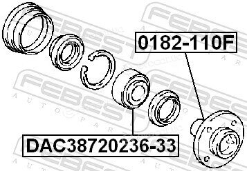 Febest DAC38720236-33