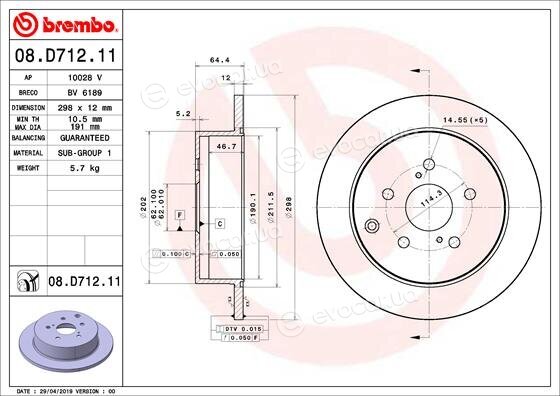 Brembo 08.D712.11