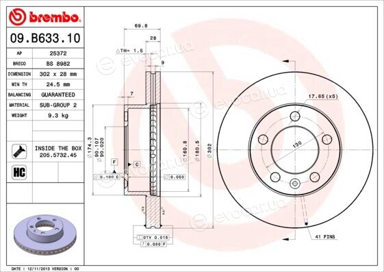 Brembo 09.B633.10