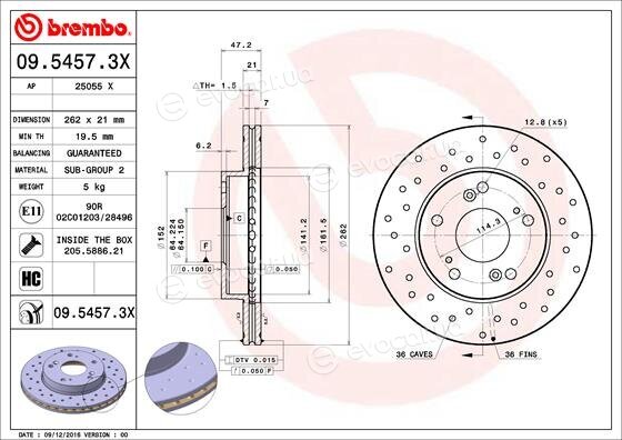 Brembo 09.5457.3X