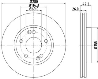 Hella Pagid 8DD 355 118-151