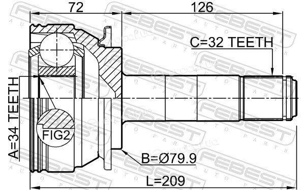 Febest 1611-164R