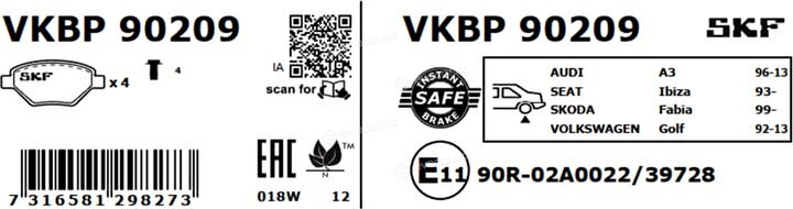 SKF VKBP 90209