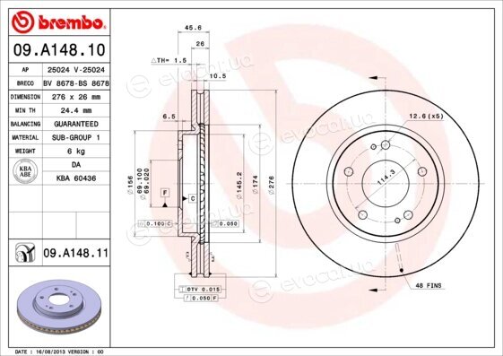 Brembo 09.A148.11