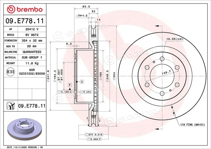 Brembo 09.E778.11