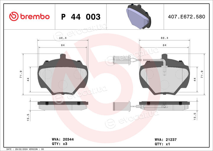 Brembo P 44 003