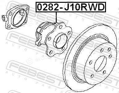 Febest 0282-J10RWD