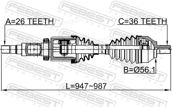 Febest 2714-S40RH