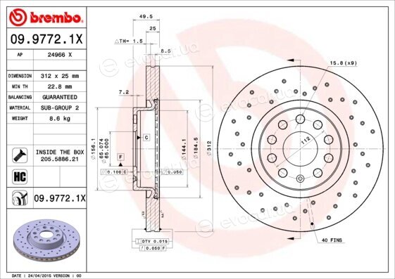 Brembo 09.9772.1X