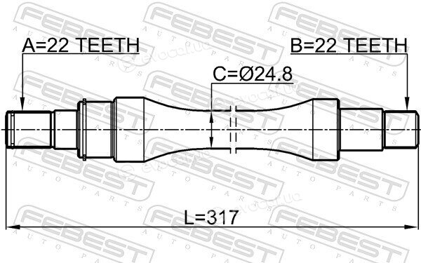 Febest 0712-RM413RH