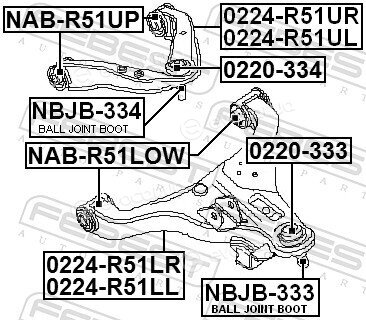 Febest NAB-R51LOW