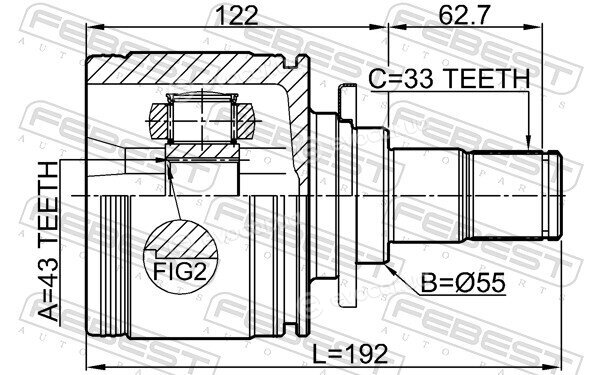 Febest 0411-V97WLHR