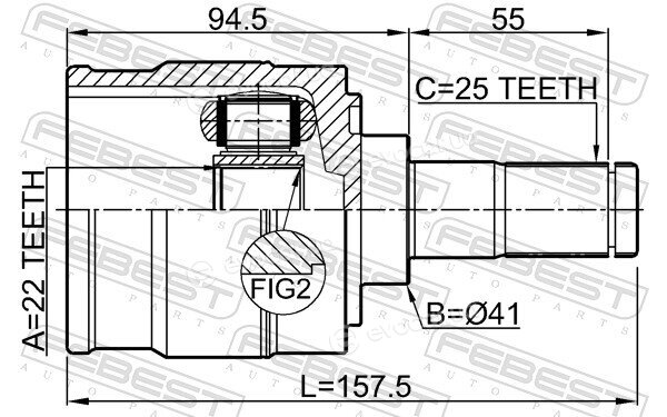 Febest 1211-I30LH