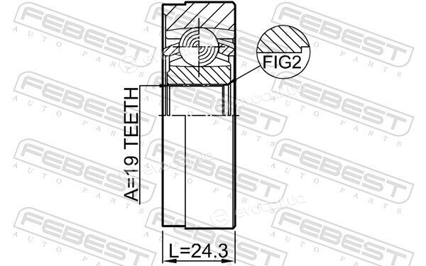 Febest 2711-XC60SHA