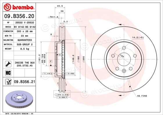 Brembo 09.B356.21