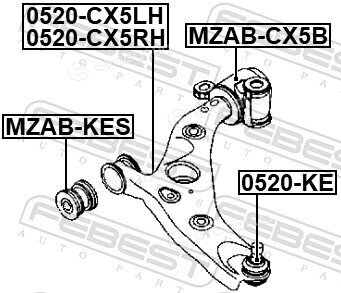 Febest MZAB-CX5B