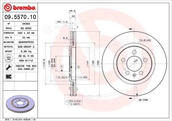 Brembo 09.5570.10