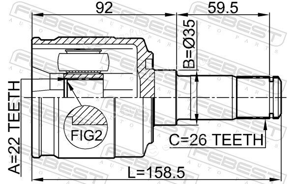 Febest 2211-SPAMTLH