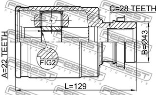 Febest 0511-BL16MTRH