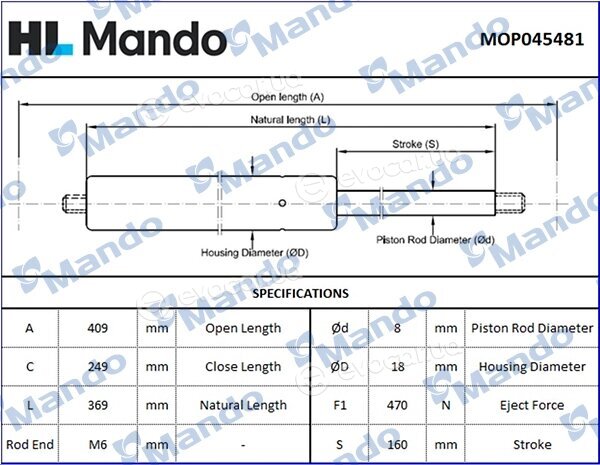Mando MOP045481