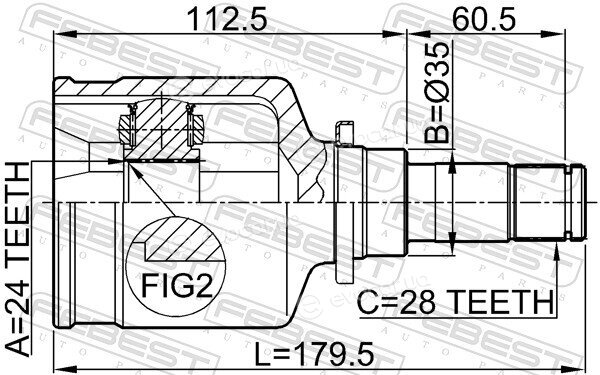 Febest 0511-M320MTLH