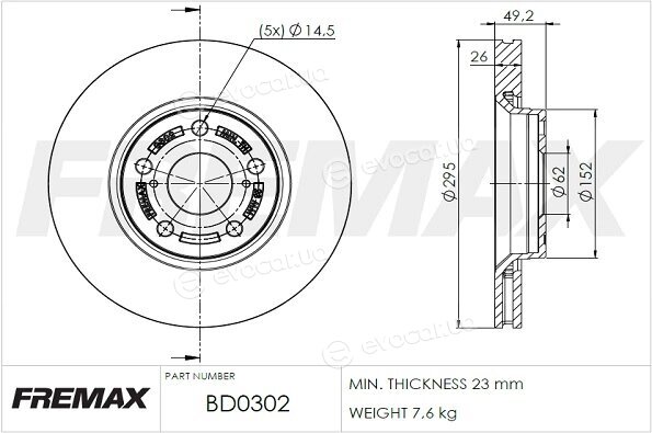 Fremax BD-0302
