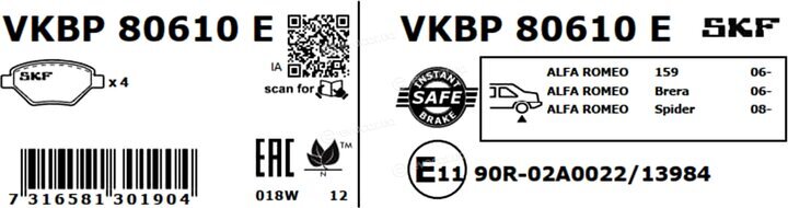 SKF VKBP 80610 E