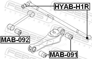 Febest HYAB-H1R