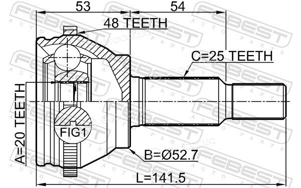 Febest 2410-ARKA48R