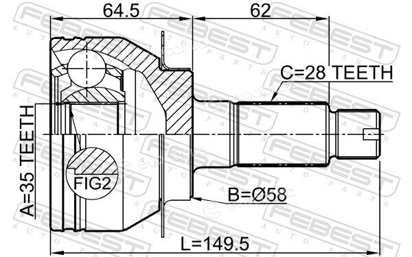 Febest 0710-RW415