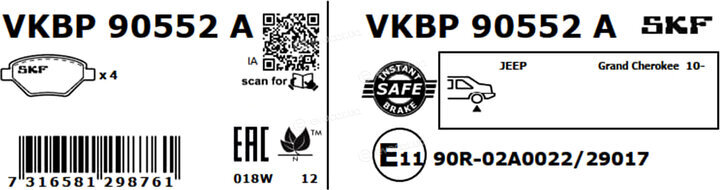 SKF VKBP 90552 A