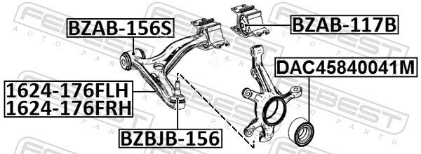 Febest 1624-176FLH