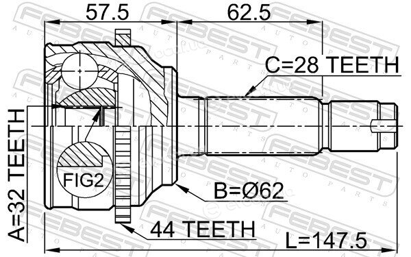 Febest 0510-044A44