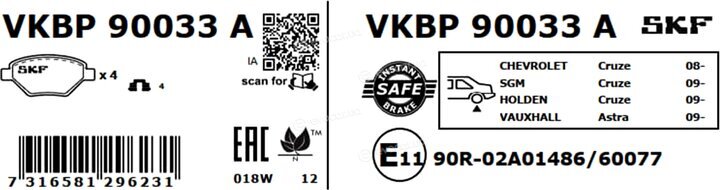 SKF VKBP 90033 A