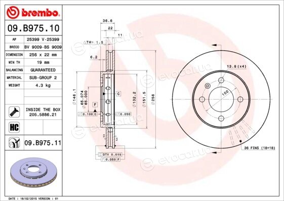 Brembo 09.B975.11