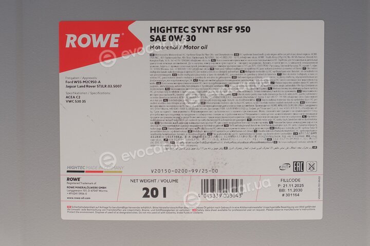 Rowe 20150-0200-99