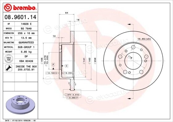 Brembo 08.9601.14