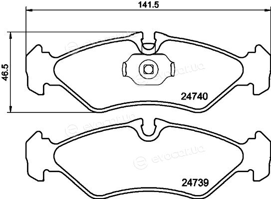 Hella Pagid 8DB 355 014-421