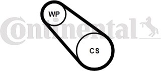 Continental 3PK576 ELAST WP1