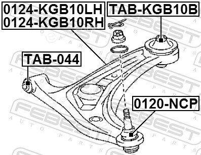 Febest TAB-KGB10B