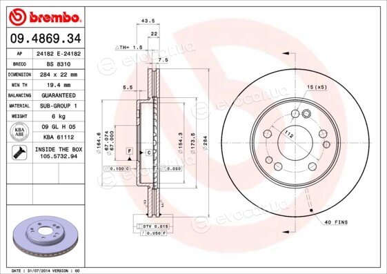 Brembo 09.4869.34