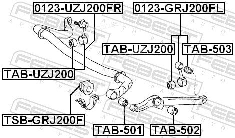 Febest 0123-GRJ200FL