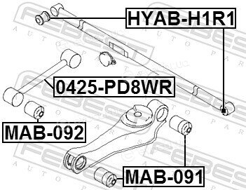 Febest HYAB-H1R1