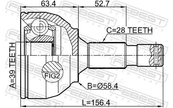 Febest 2510-3084B