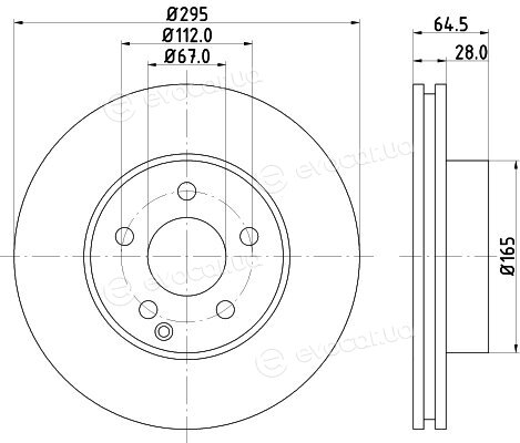 Hella Pagid 8DD 355 114-201